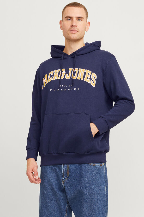 Jack & Jones PLUS Moletom Plus Sweatshirt regular fit azul