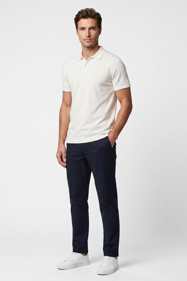 Jack & Jones Polo de malha regular fit branco