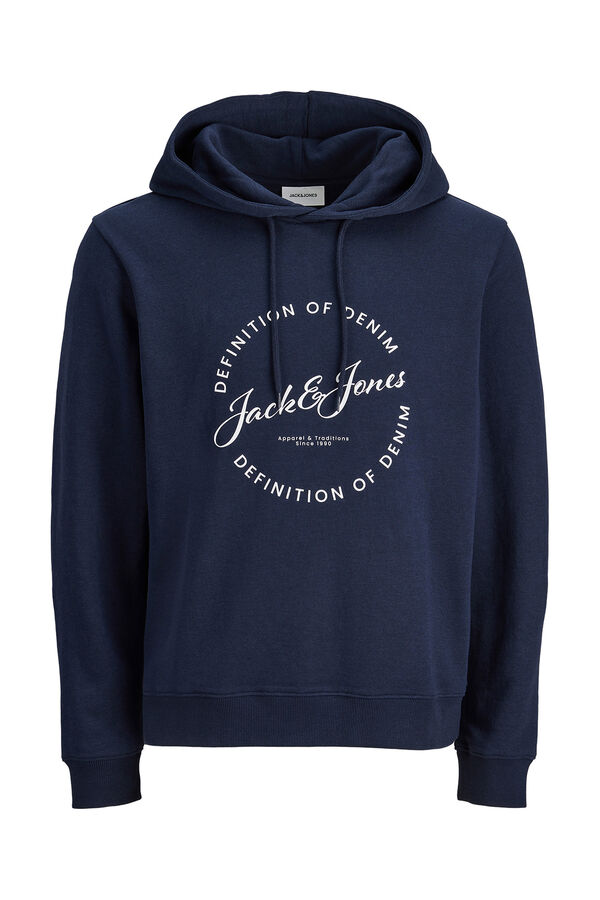 Jack & Jones Sweatshirt com capuz em felpa suave azul