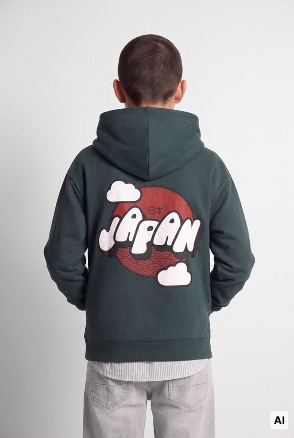 Springfield Kids Sweatshirt Japan crian&ccedil;a verde