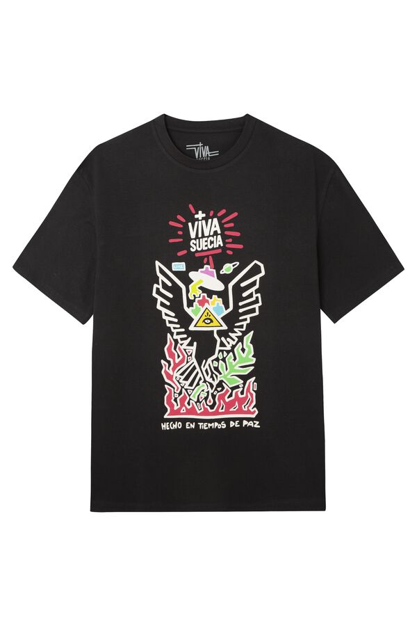 Springfield T-shirt Viva Suecia preto