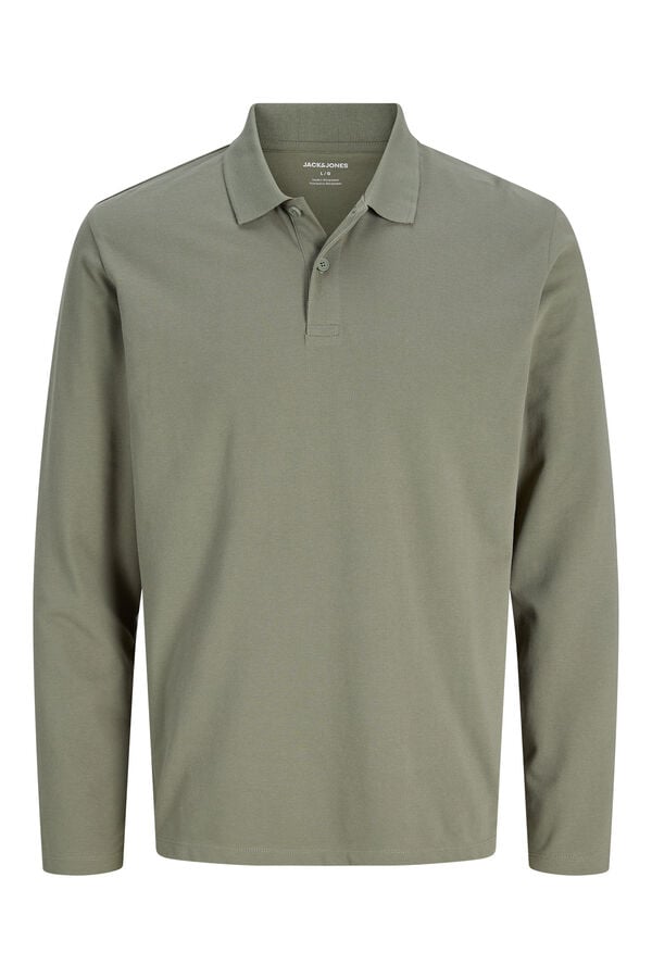 Jack & Jones Polo de manga comprida cinzento