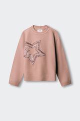 Springfield Kids Camisola estrela lateral lantejoulas menina rosa