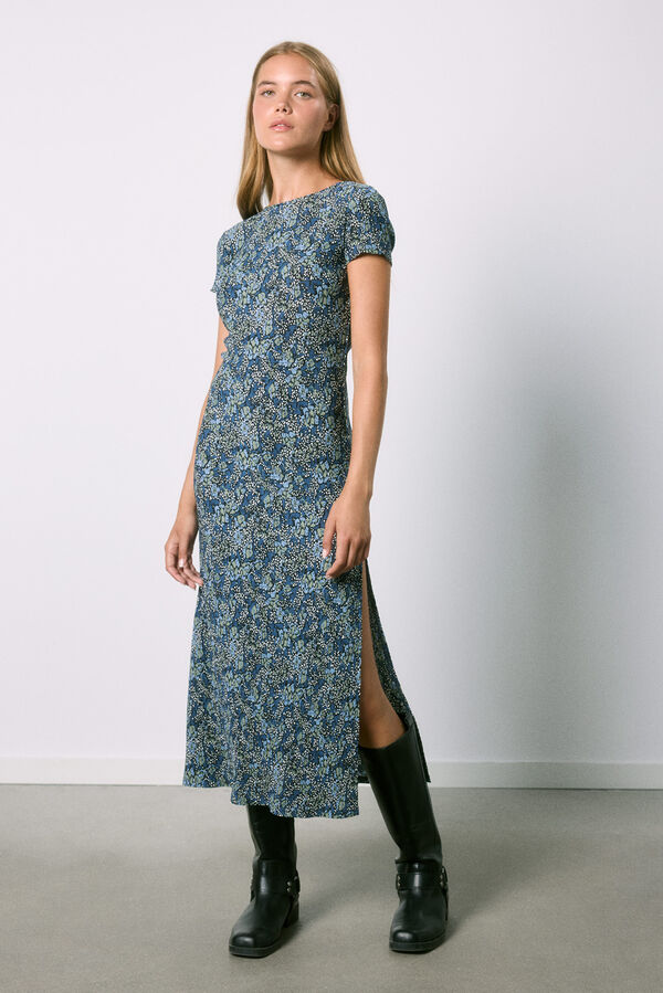 High Spirits Bouquet dress blue