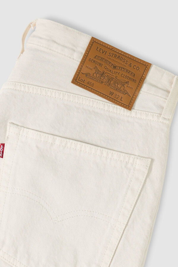 Levi's Bermuda jeans 468 folgada bege