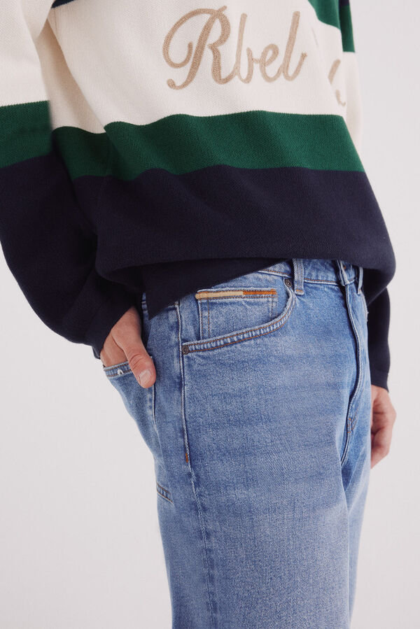 Springfield Calça jeans de regular fit azul