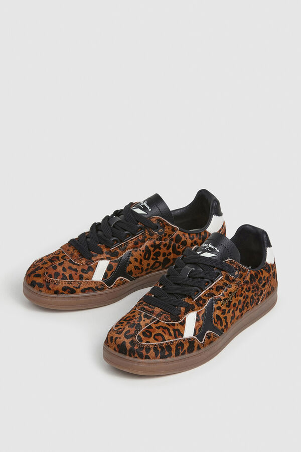 Pepe Jeans Zapatillas Estampado Animal Print marrón