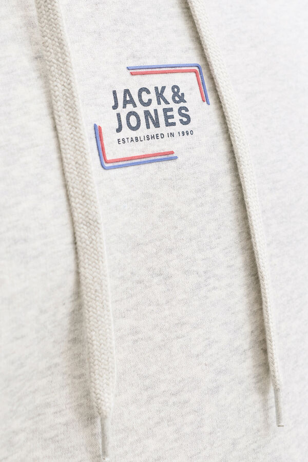 Jack & Jones Sweatshirt de capuz regular fit branco