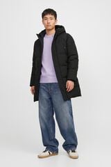 Jack & Jones Blus&atilde;o comprido com capuz preto