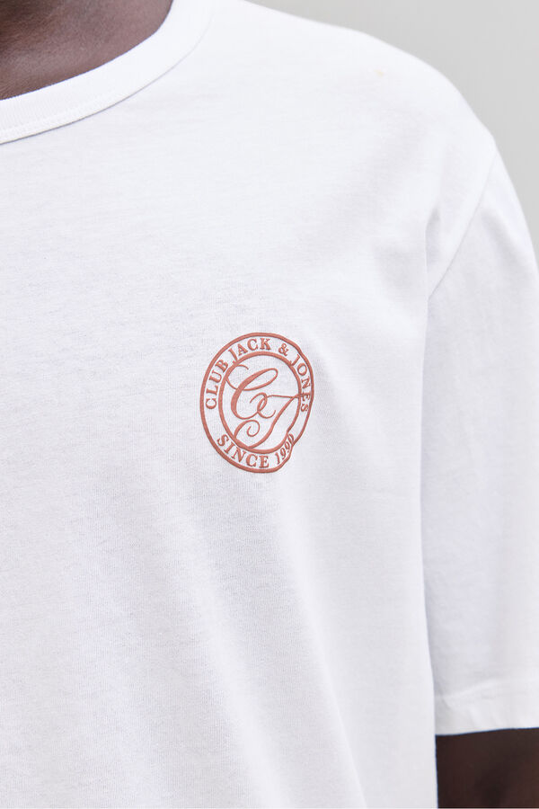 Jack & Jones camiseta b&aacute;sica e descontra&iacute;da branco