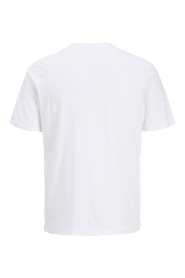 Jack & Jones PLUS T-shirt de manga curta estampada branco