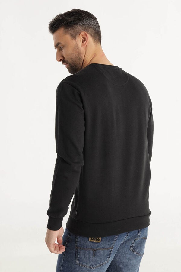 Lois Sweatshirt gola caixa preto