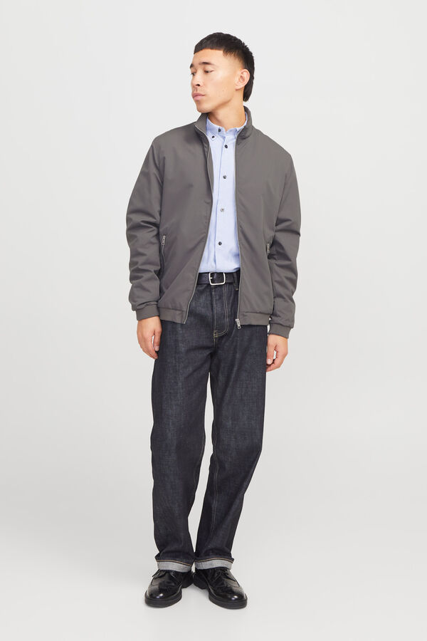 Jack & Jones Bomber de corte regular cinzento