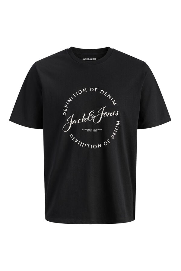 Jack & Jones PLUS Cotton short sleeve T-shirt black