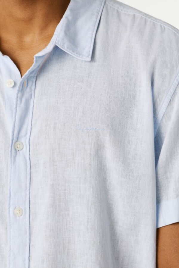 Pepe Jeans Camisa de manga comprida com logo azul