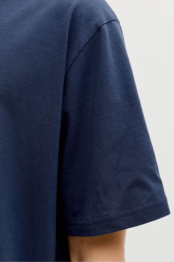 Jack & Jones PLUS Cotton short-sleeved T-shirt blue