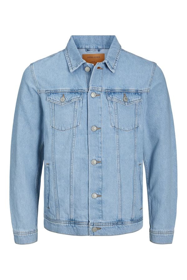 Jack & Jones Blus&atilde;o de ganga regular azul