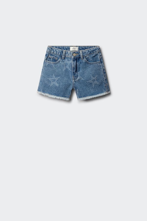 Springfield Kids Short denim estrellas ni&ntilde;a azul