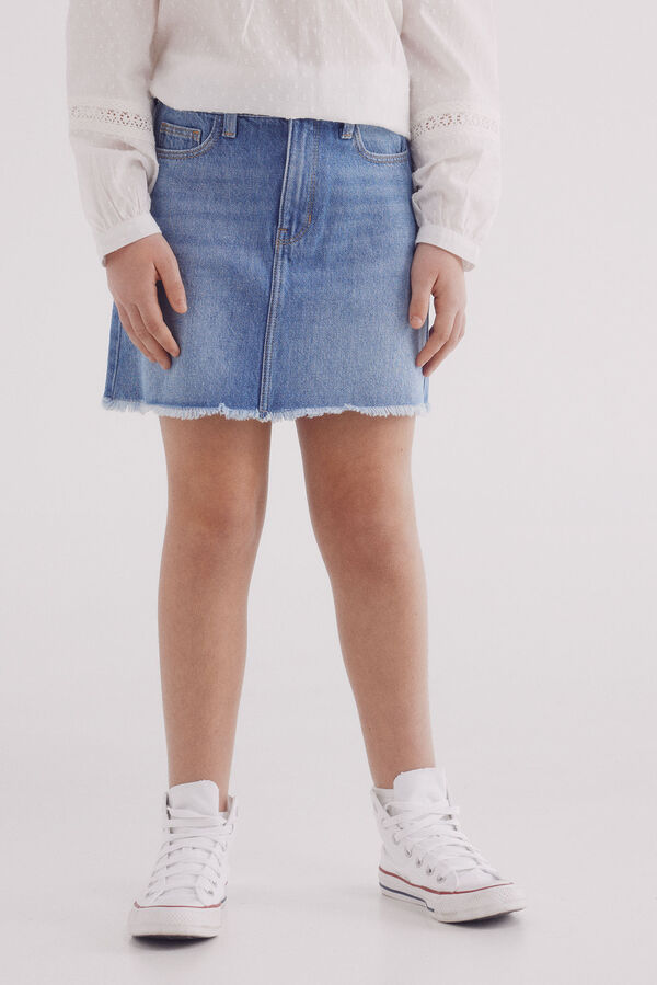 Springfield Kids Saia denim menina azul