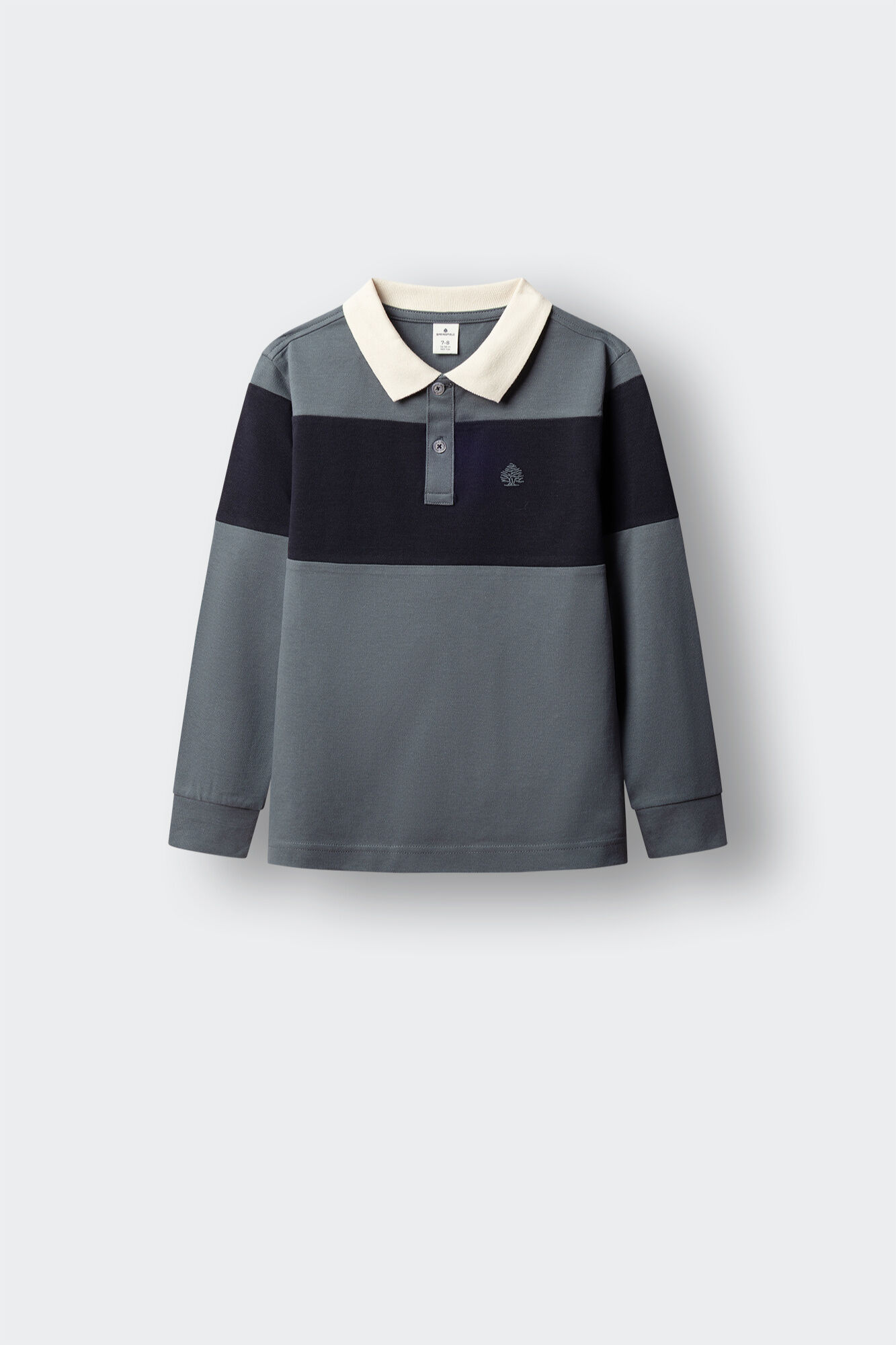 Springfield Kids Polo de manga comprida cortado e cosido para menino