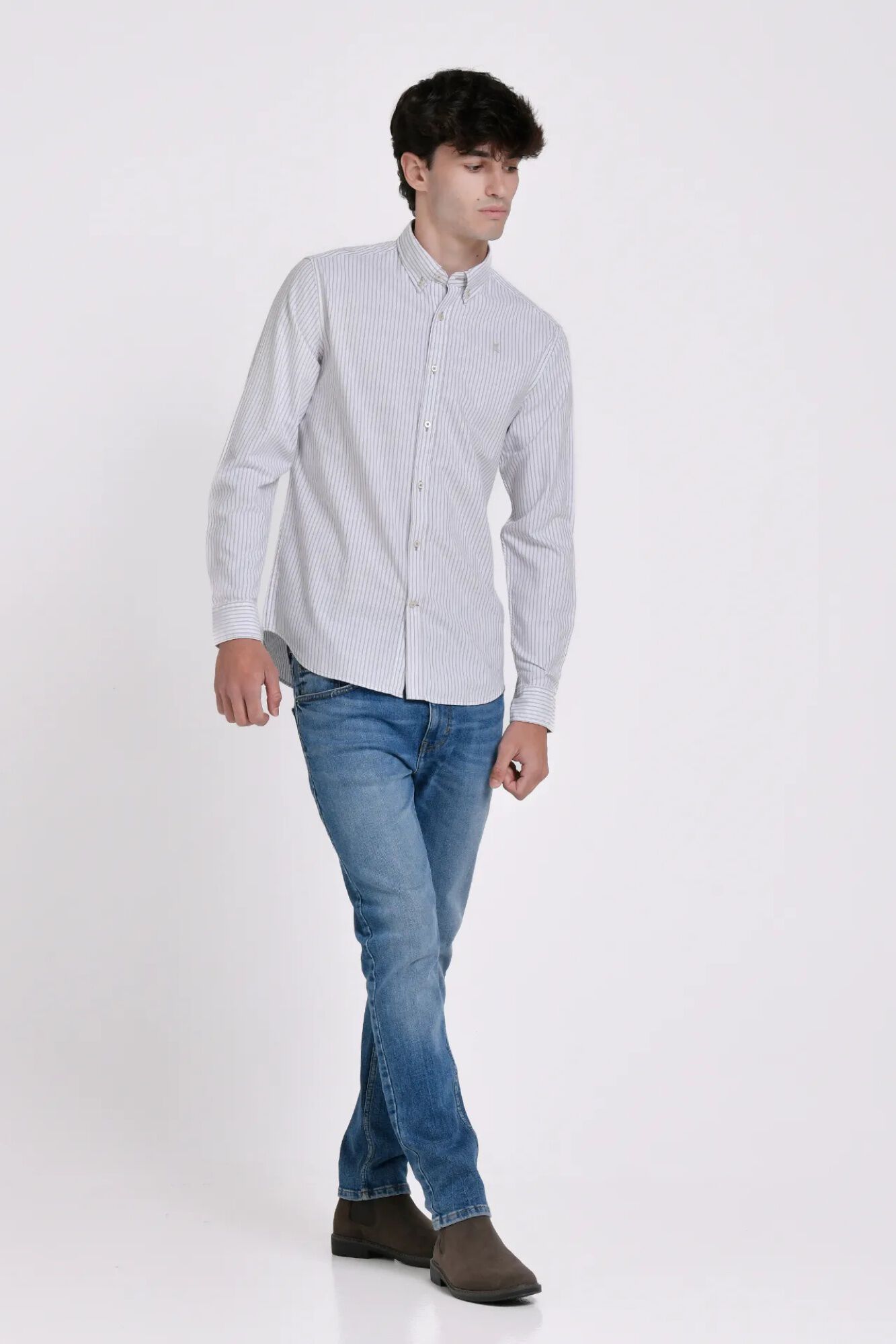 JVZ Camisa Oxford de rayas
