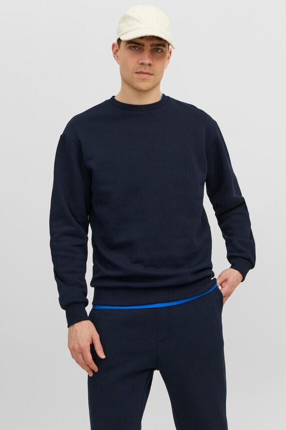 Sudadera relaxed cuello redondo