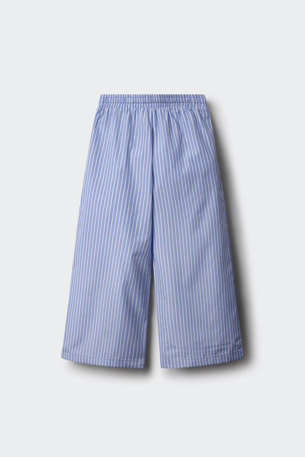 Springfield Kids Calças de pijama riscas para meninas azul