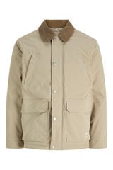 Jack & Jones Blus&atilde;o curto com colchetes cinzento