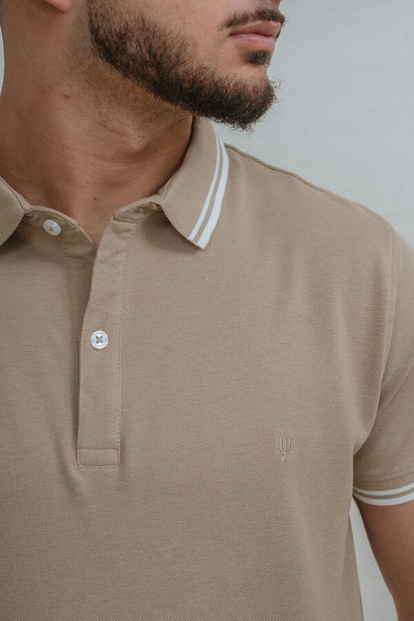 Celopman Polo b&aacute;sico bege