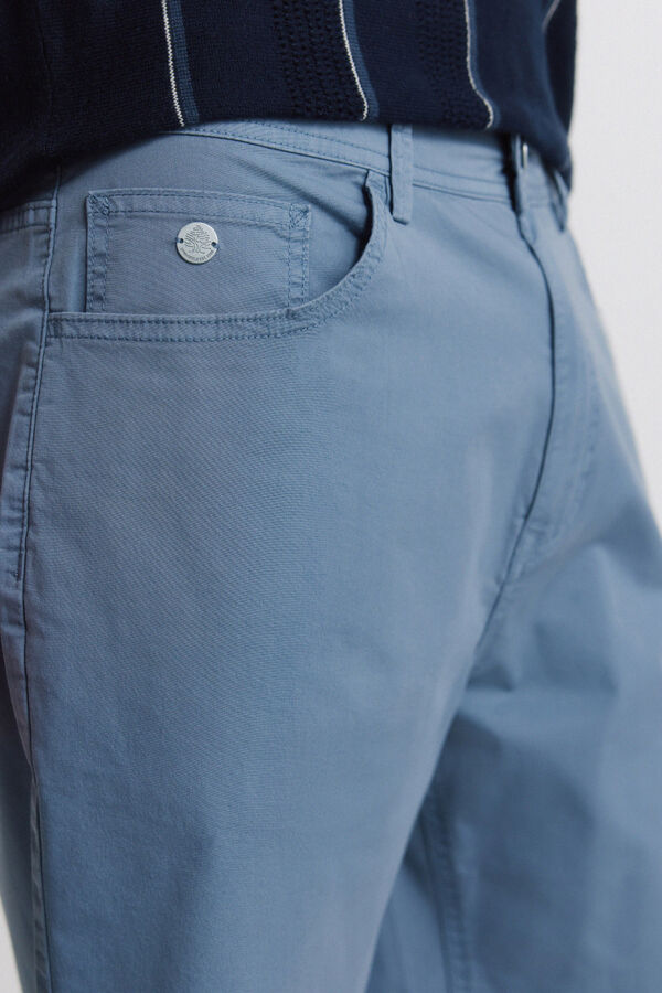 Springfield Bermudas leve 5 bolsos lavagem regular fit azul
