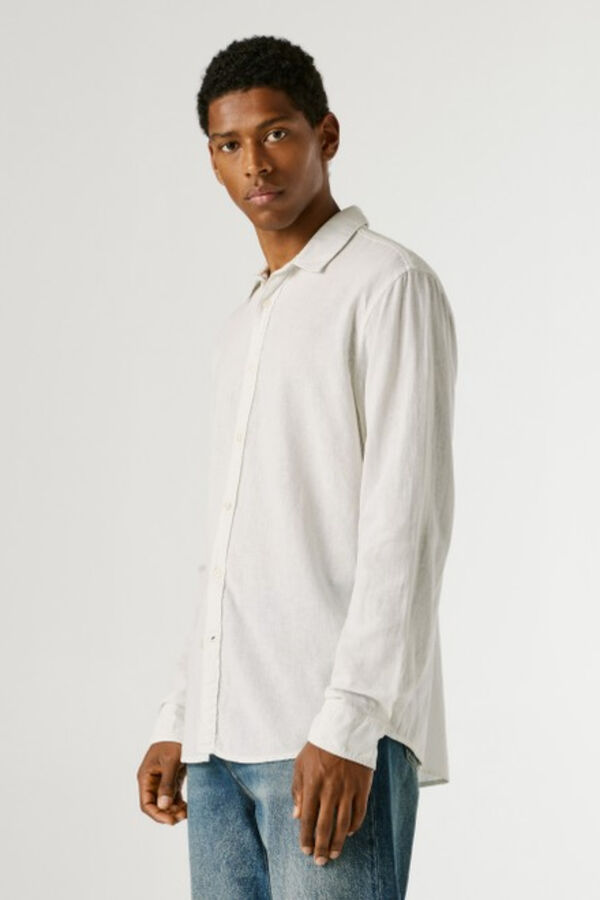 Pepe Jeans Camisa de manga comprida com logo branco