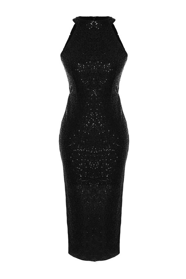 Trendyol Vestido de noite preto