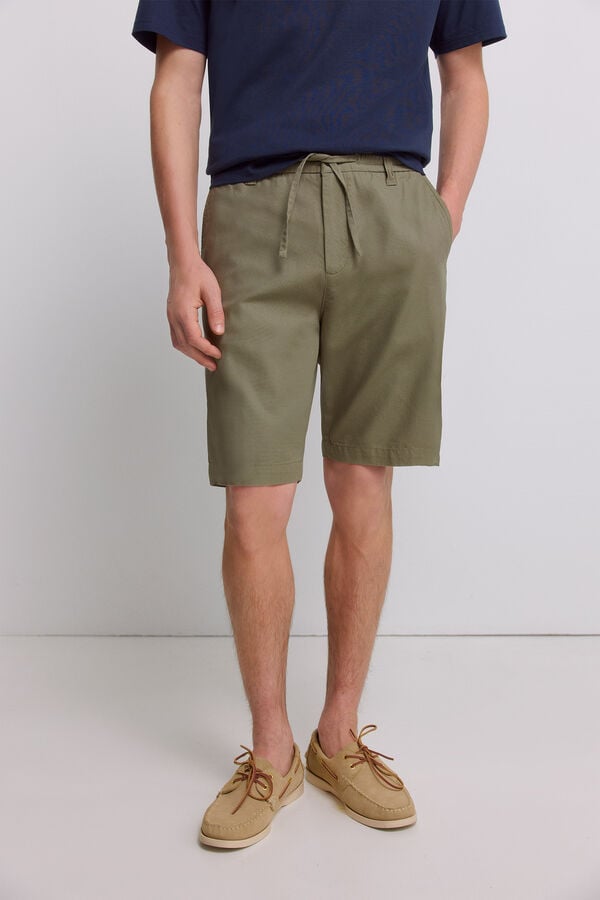 Springfield Bermuda leve relaxed fit bege