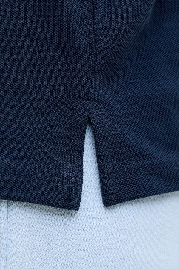 Jack & Jones PLUS Polo com logo ins&iacute;gnia azul