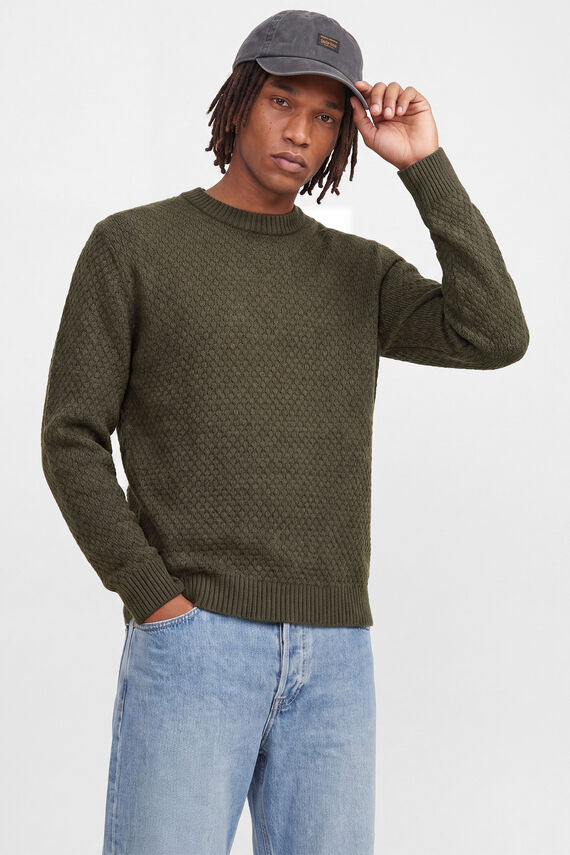 Jersey relaxed cuello redondo