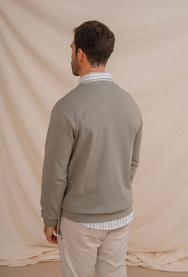 Celopman Sweatshirt básico com gola redonda  verde
