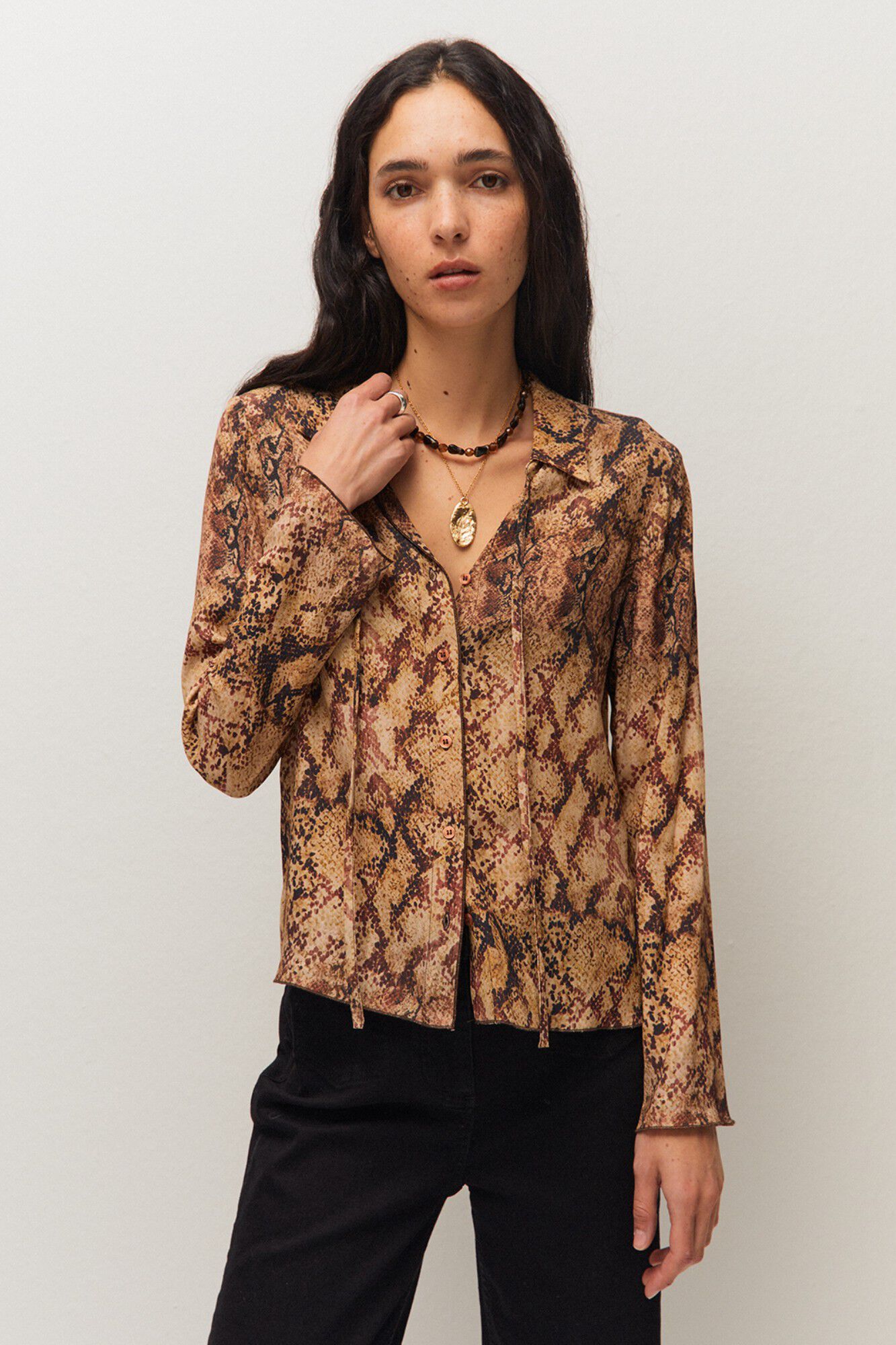 Systemaction Camisa estampada animal print
