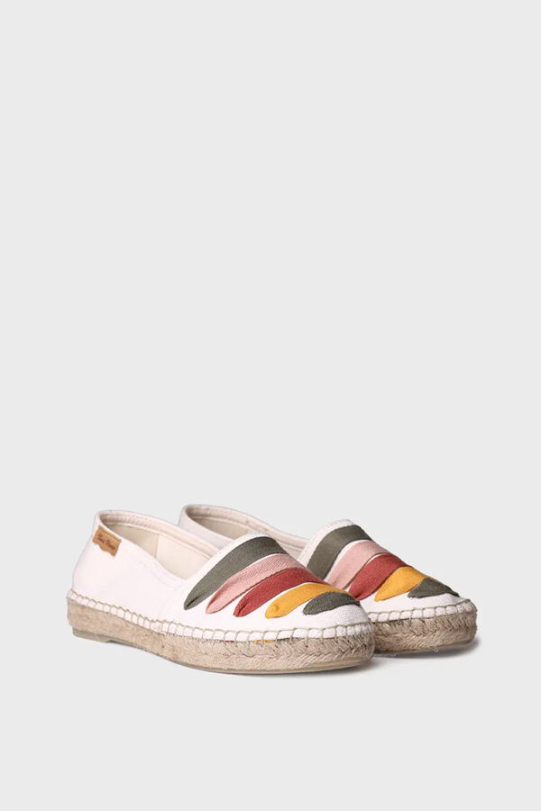 Toni Pons Espadrille plana com fitas vermelho