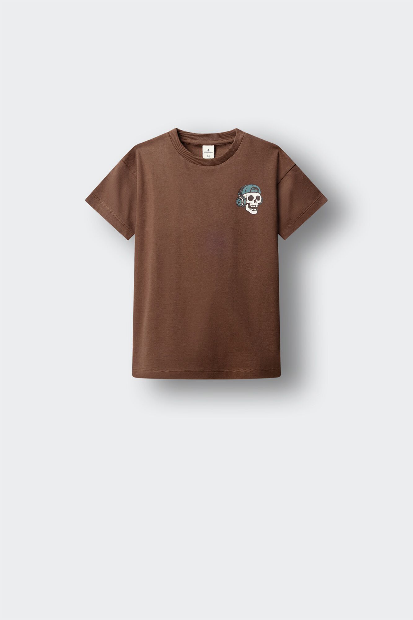 Springfield Kids T-shirt de manga curta com estampado de caveira skate para menino