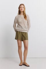 Springfield Cal&ccedil;&otilde;es de linho estampado