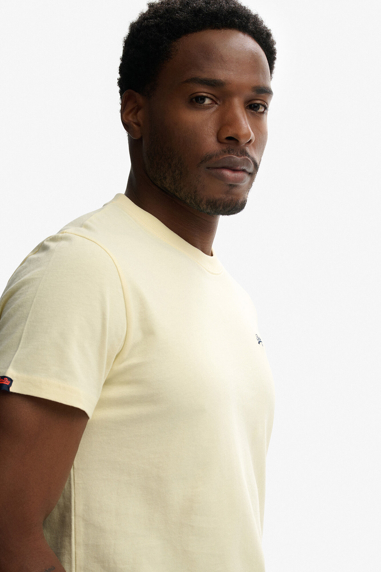 Superdry T-shirt de manga curta b&aacute;sica com log&oacute;tipo pequeno