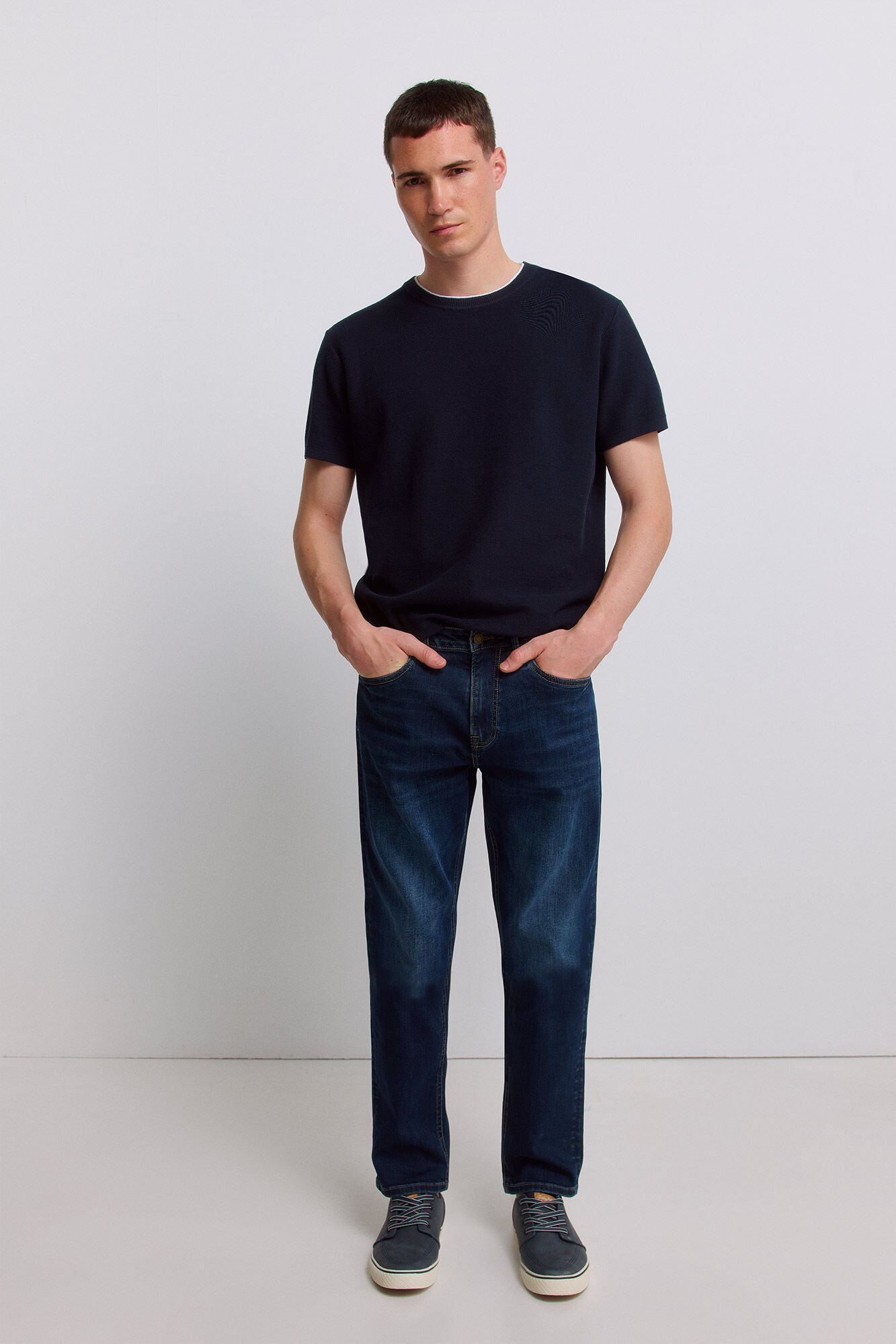 Springfield Jeans slim fit azul muito escuro