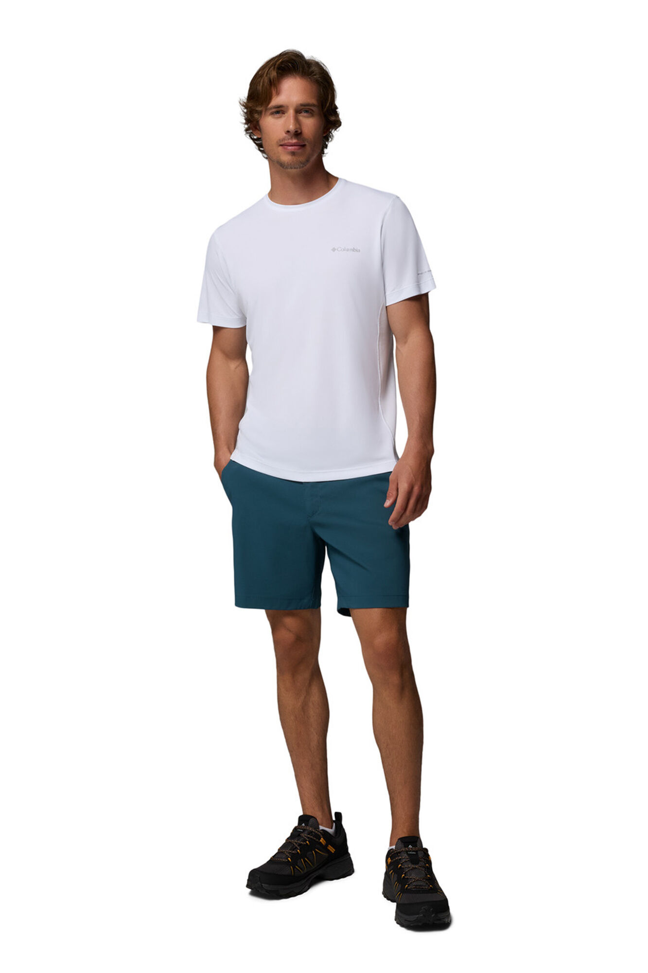 Columbia Camiseta t&eacute;cnica de manga corta y cuello redondo