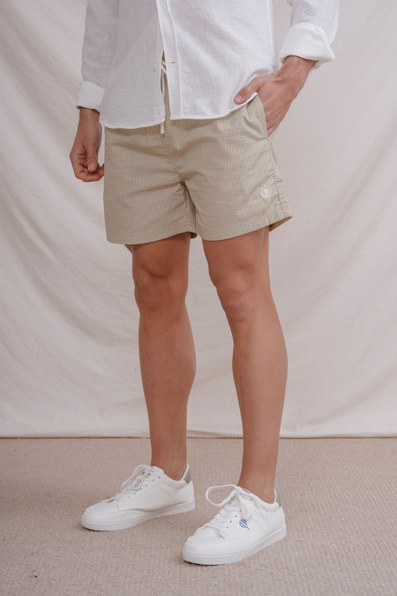 Celopman Fato de banho &agrave;s riscas