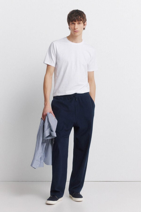 Springfield T-shirt slim fit em lycra branco