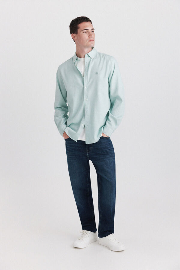 Springfield Camisa com estrutura verde