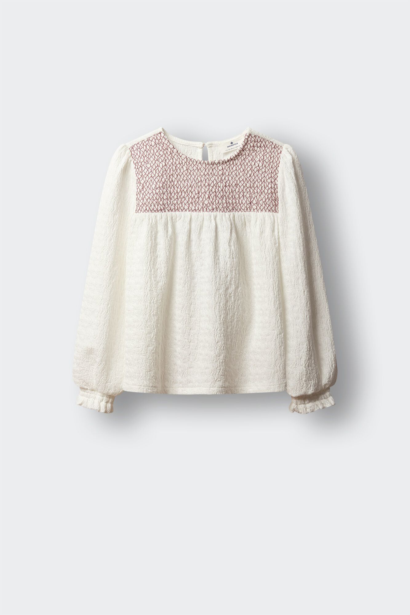 Springfield Kids Blusa de manga comprida bordada para menina