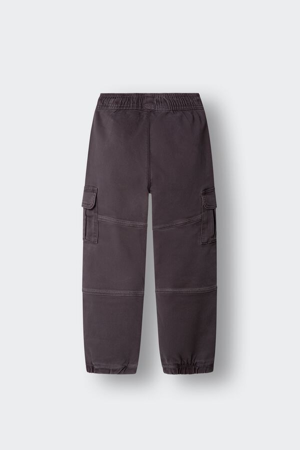 Springfield Kids Cal&ccedil;as cargo jogger para menino cinzento