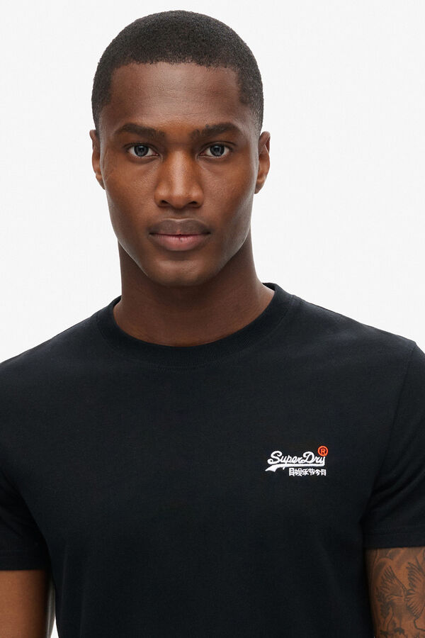 Superdry T-shirt com logo da Superdry preto