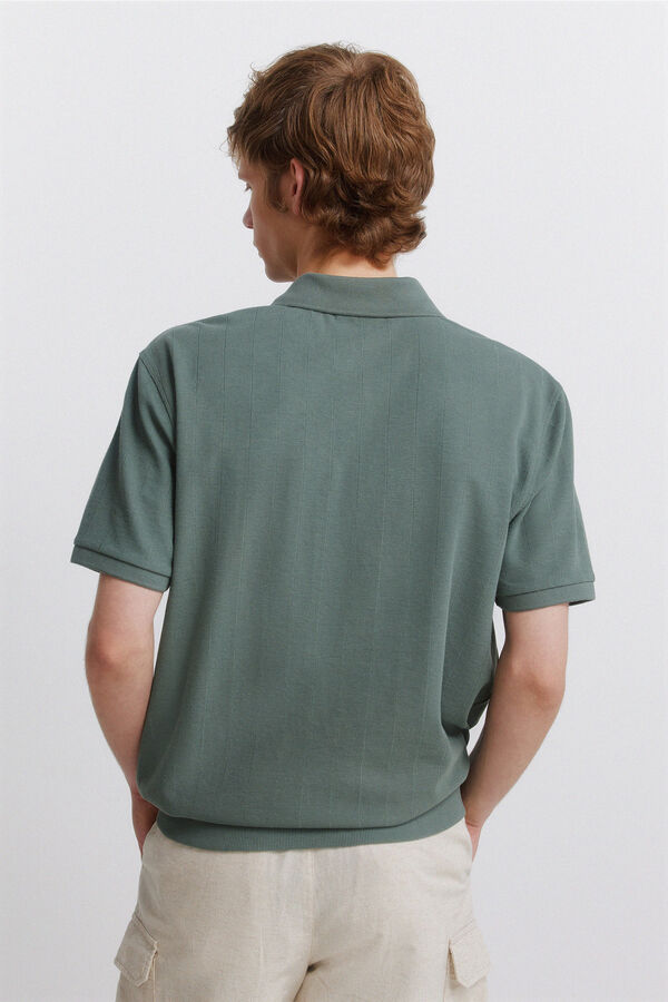 Springfield Polo em estrutura regular fit verde